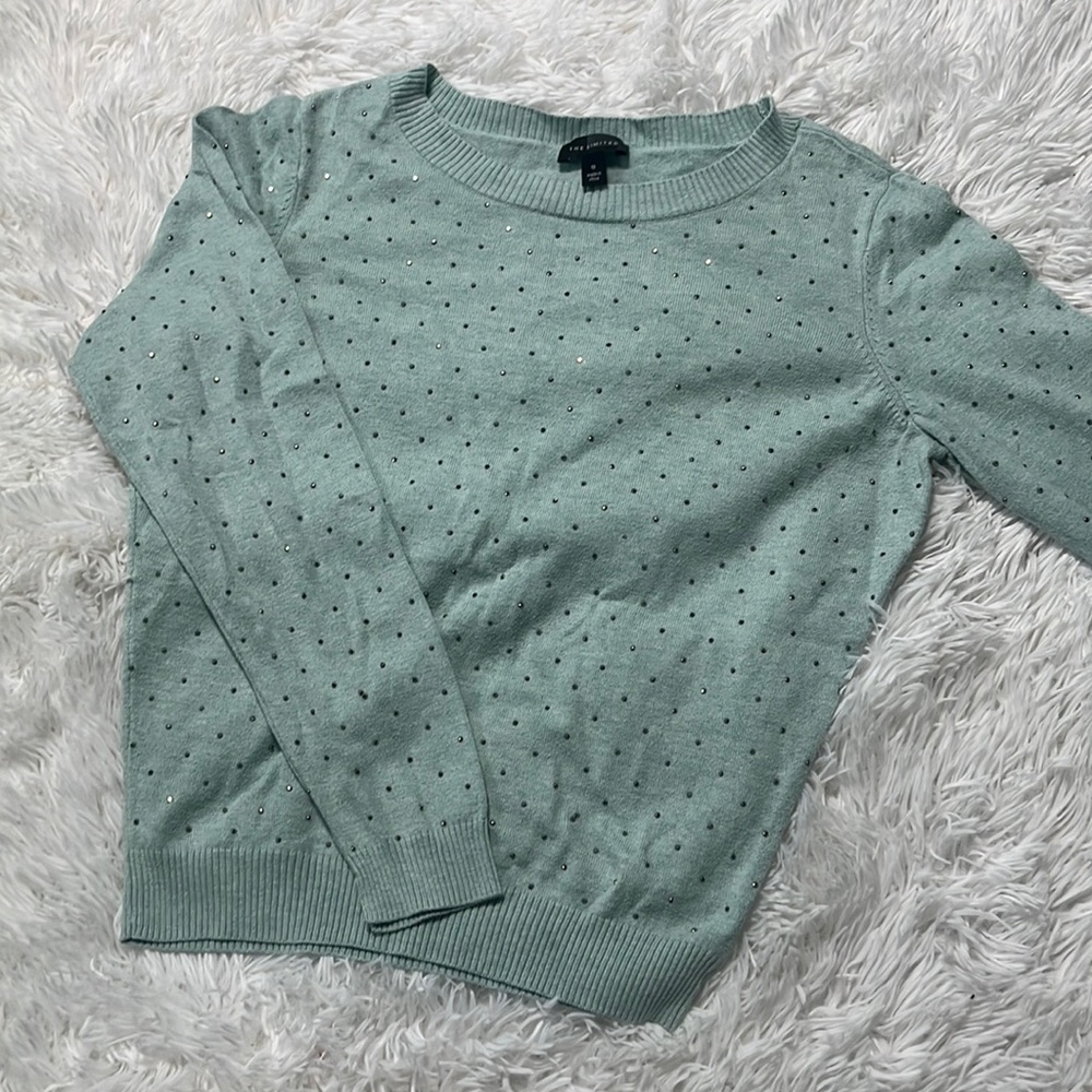Women Rhinestone Long Sleeve